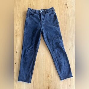 Hollister high waisted black cut off jeans